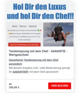 Fallschirmsprung Edition Chef Tandemsprung Österreich Niederösterreich Oberösterreich Salzburg